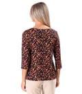 Bluza din jerse elastic de viscoza imprimat