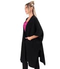 Cardigan lung tricotat cu lana si alpaca