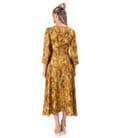 Rochie midi din viscoza cu guler esarfa