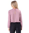 Bluza din saten cu viscoza cu guler gen tunica