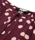 Bluza cu maneci lungi din viscoza imprimata cu buline