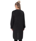 Cardigan lung tricotat cu fir de efect
