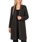 Cardigan lung tricotat cu fir stralucitor