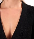 Cardigan tricotat cu doua randuri de nasturi