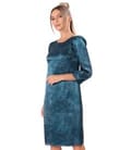 Rochie lejera din matase naturala imprimata cu motive florale