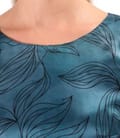 Rochie lejera din matase naturala imprimata cu motive florale