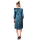 Rochie lejera din matase naturala imprimata cu motive florale