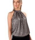 Bluza eleganta din paiete si margele