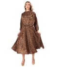 Rochie midi eleganta din viscoza imprimata