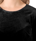 Rochie eleganta din catifea elastica neagra