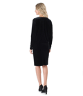 Rochie eleganta din catifea elastica neagra