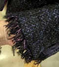 Sacou elegant din bucle cu lana si alpaca cu fir de efect metalizat