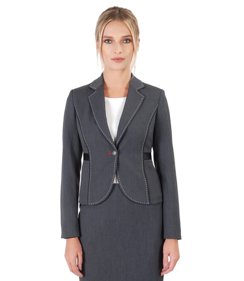 Sacou office din stofa elastica