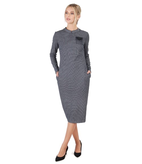 Rochie eleganta din jerse elastic gros