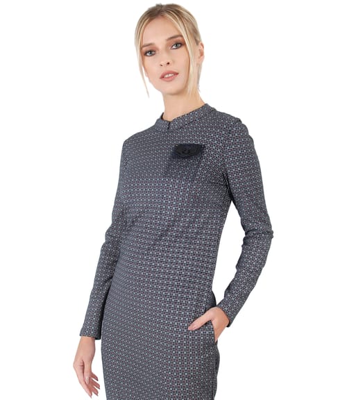 Rochie eleganta din jerse elastic gros