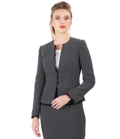 Sacou elegant din bucle cu bumbac