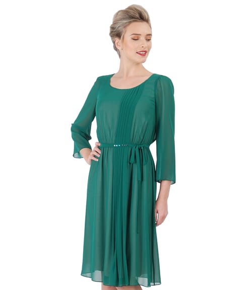 Rochie de seara din voal si aplicatie de cristale  pe cordon