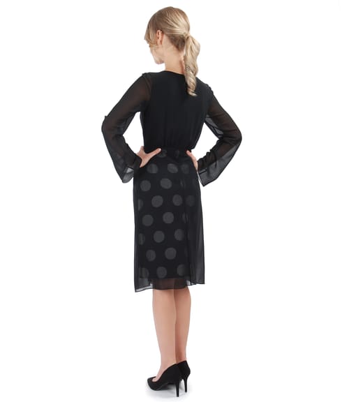 Rochie de seara din voal cu aplicatie de perle