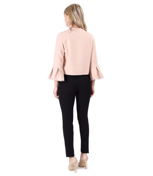 Sacou cu mansete peplum si pantaloni pana