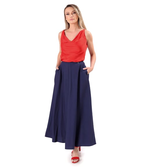 Bluza eleganta pe bie din saten de viscoza