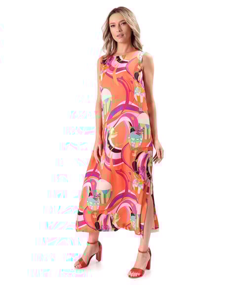 Rochie eleganta lunga din viscoza cu matase naturala