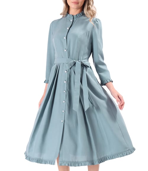 Rochie eleganta tip camasa din viscoza