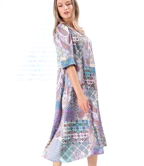 Rochie lejera imprimata cu motive paisley
