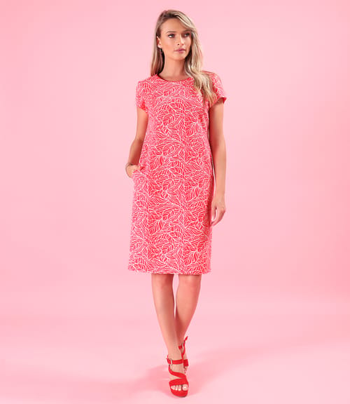 Rochie lejera cu in imprimata cu motive florale