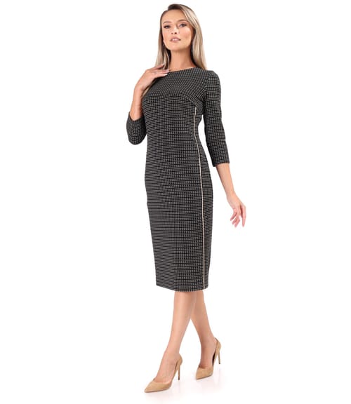 Rochie eleganta din jerse elastic gros