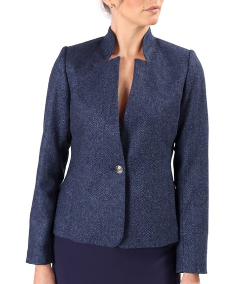 Sacou office din stofa cu lana