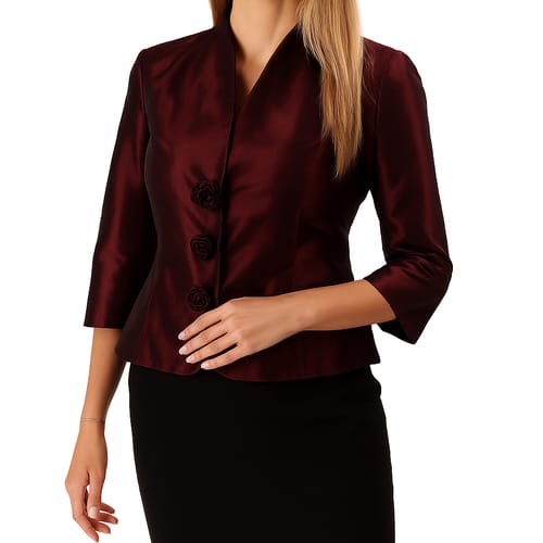 Sacou elegant din tafta usoara cu efect changeante