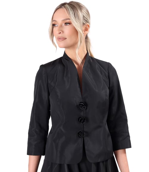 Sacou elegant din tafta usoara cu efect mat