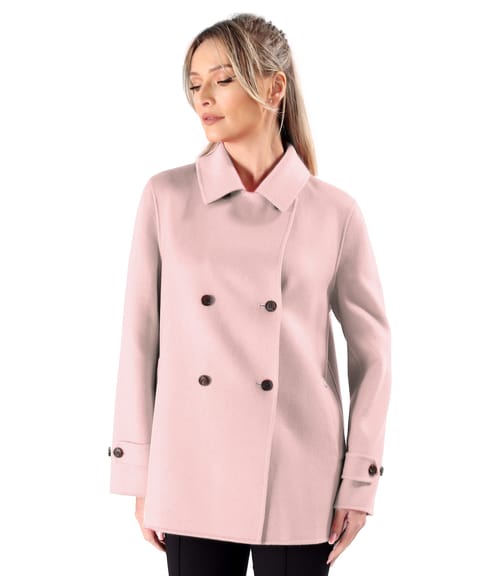 Jacheta scurta eleganta din stofa cu lana si casmir