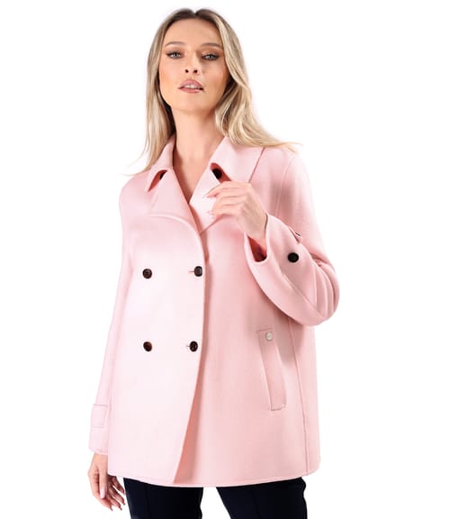 Jacheta scurta eleganta din stofa cu lana si casmir