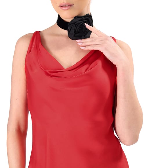 Floare accesoriu din tafta usoara cu efect mat