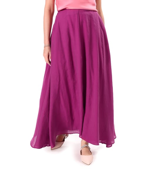 Fusta eleganta lunga din tencel