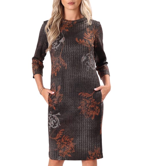 Rochie eleganta din stofa elastica cu fir de lurex