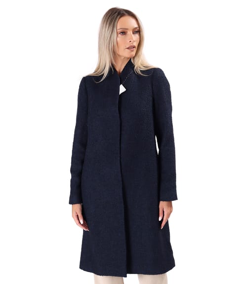 Pardesiu elegant din bucle cu lana si alpaca