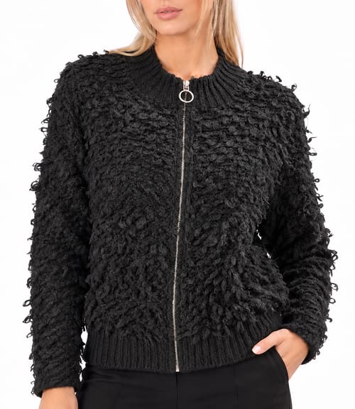Jacheta tip cardigan cu viscoza si lana