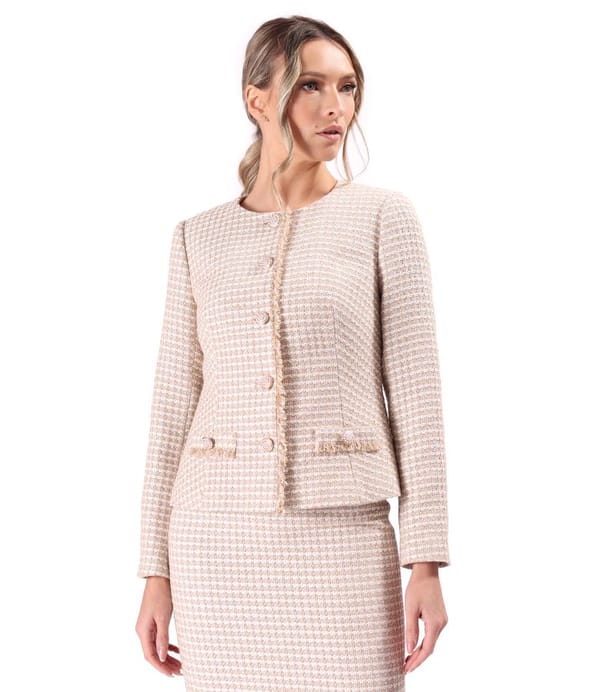 Sacou elegant din bucle cu bumbac