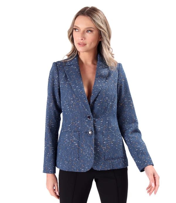 Sacou office din bucle cu bumbac