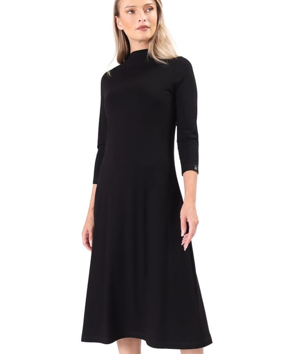 Rochie midi din jerse elastic de viscoza