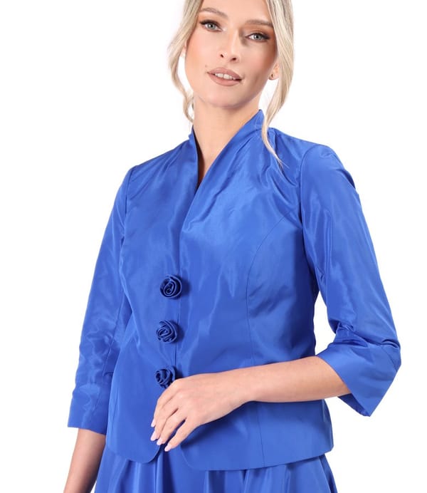 Sacou elegant din tafta usoara cu efect mat