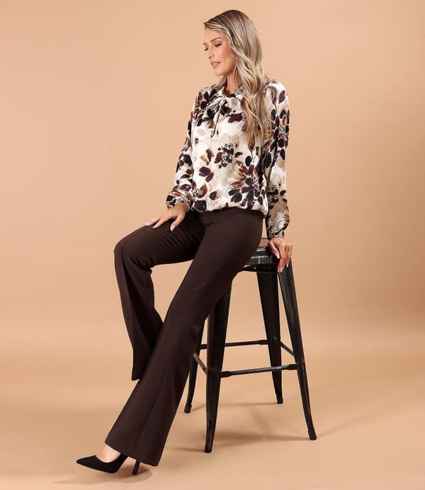 Bluza eleganta din viscoza cu guler tip esarfa