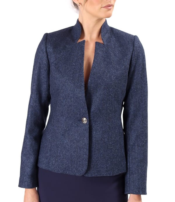 Sacou office din stofa cu lana