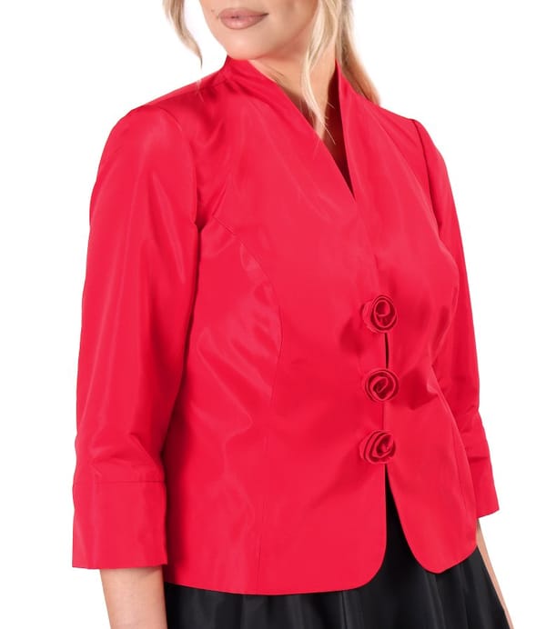Sacou elegant din tafta usoara cu efect mat