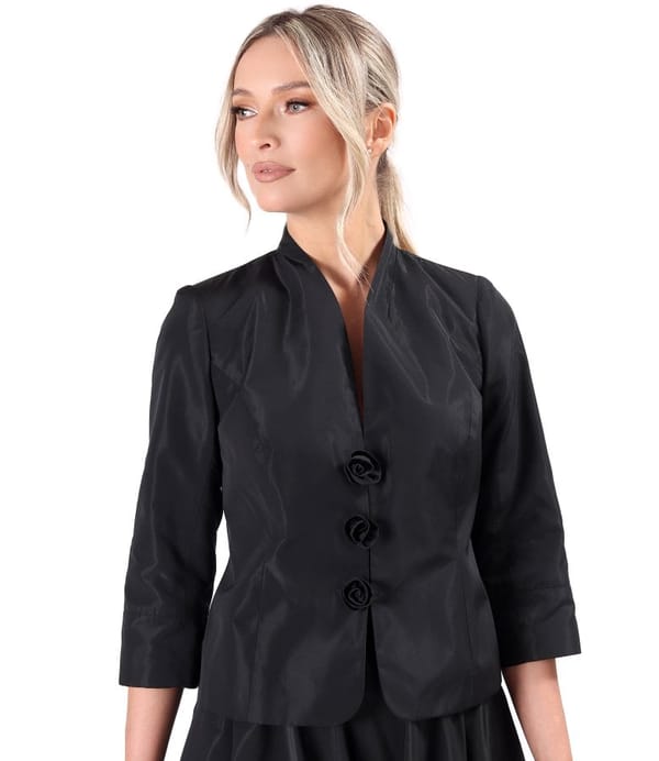 Sacou elegant din tafta usoara cu efect mat