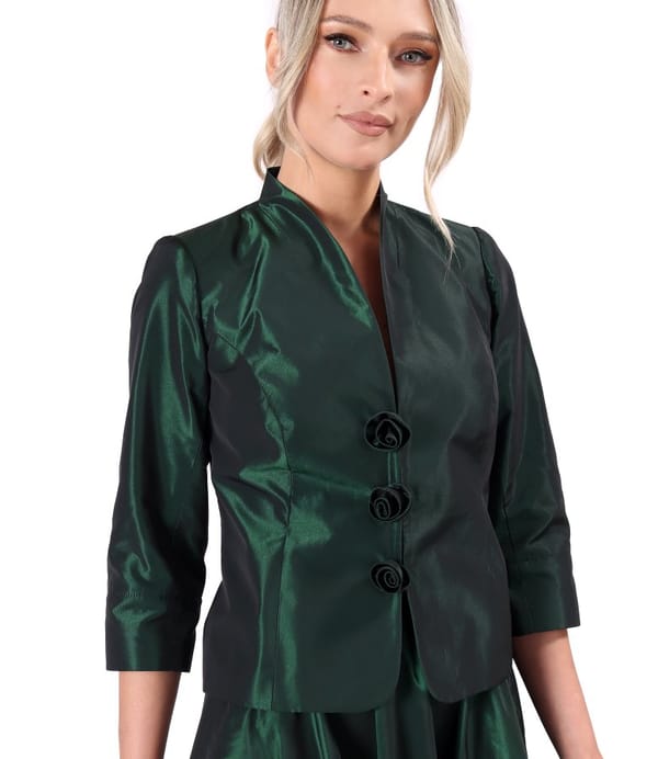 Sacou elegant din tafta usoara cu efect changeante