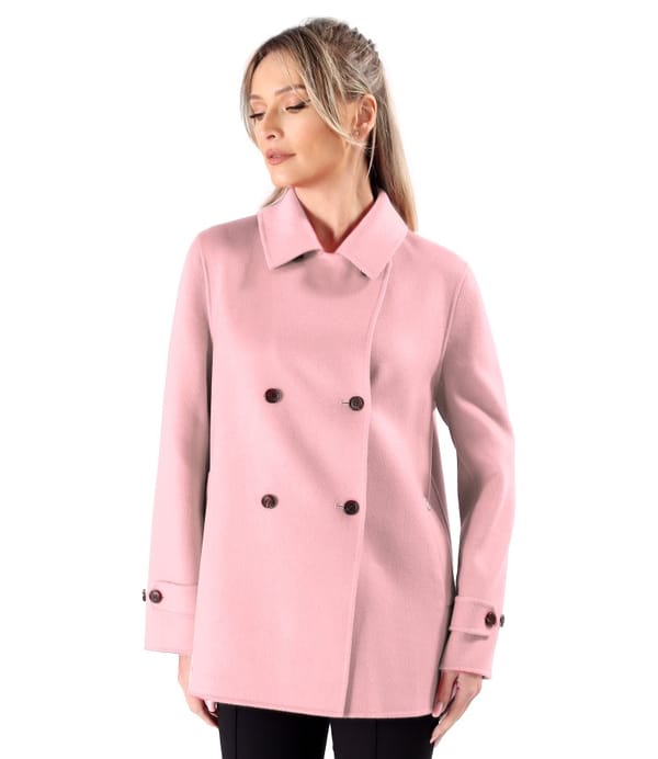 Jacheta scurta din stofa cu lana si casmir