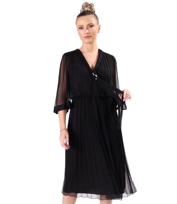 Rochie de seara din voal de matase naturala